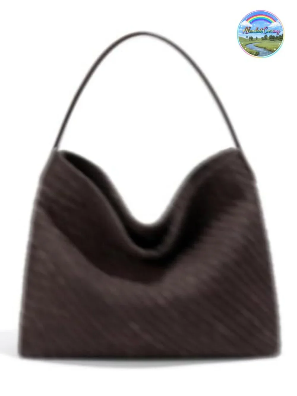 Slouchy Suede Woven Hobo Bag Women's Trendy Crossbody Crescent Shoulder Satchel
